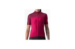 CASTELLI Maillot Vélo Manches Courtes Femme Velocissima - Rouge Bordeau 2023
