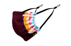 MAASK Masque Hygiénique Réutilisable Adulte Beet Bordeau