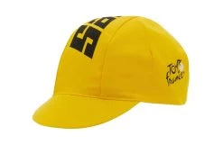SANTINI Casquette Cycliste Coton Jaune Tour De France 2022