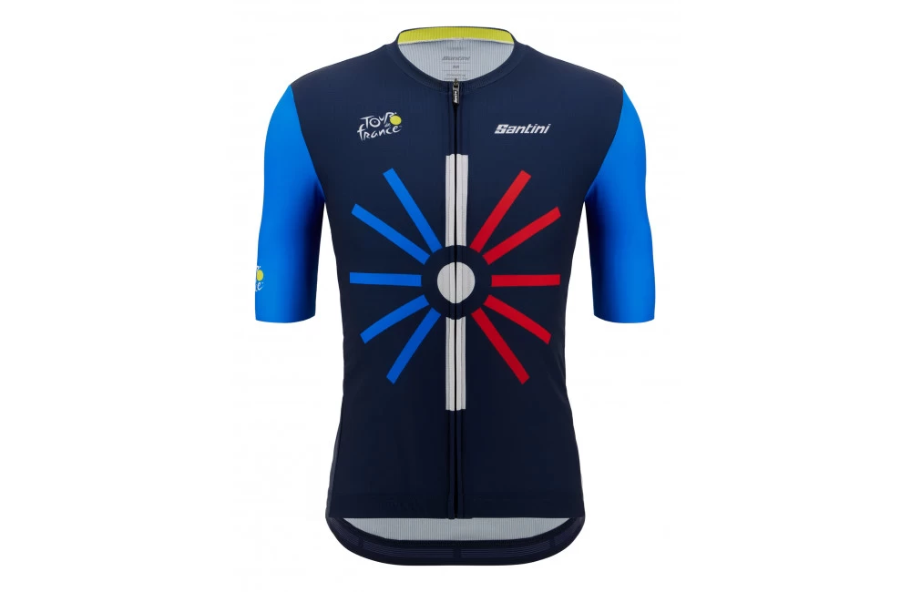 SANTINI Maillot Vélo Manches Courtes Homme Trionfo Tour De France 2023