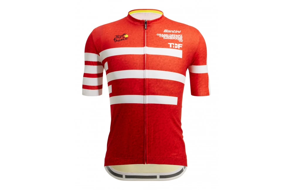 SANTINI Maillot Vélo Tour De France GRAND DEPART COPENHAGUE 2022