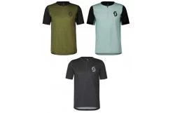 SCOTT Maillot VTT Manches Courtes Homme TRAIL VERTIC ZIP 2023