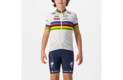 Castelli SOUDAL QUICK-STEP Maillot Vélo Enfant Kid Champion Du Monde 2023