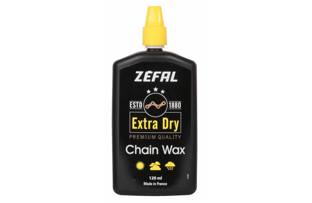 ZEFAL Lubrifiant Cire Extra Dry Wax Pour Chaîne - Toutes Conditions - 120 Ml